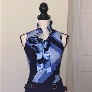 Geometric Print Top◻️🔷◼️New York & Co Stretch✨ XS